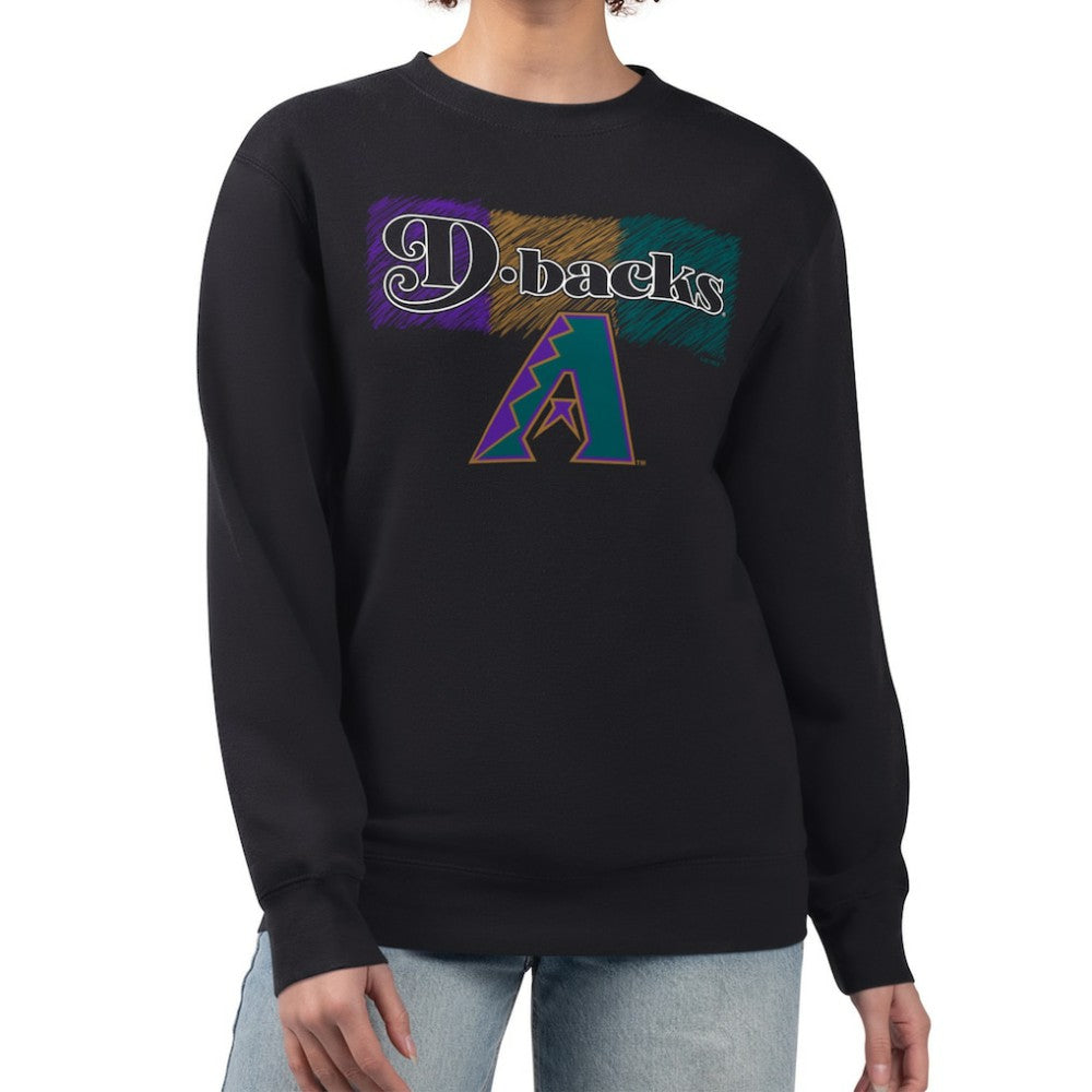 Arizona Diamondbacks Starter Women's Team Color Shading Fleece Pullover Sweatshirt - MLB