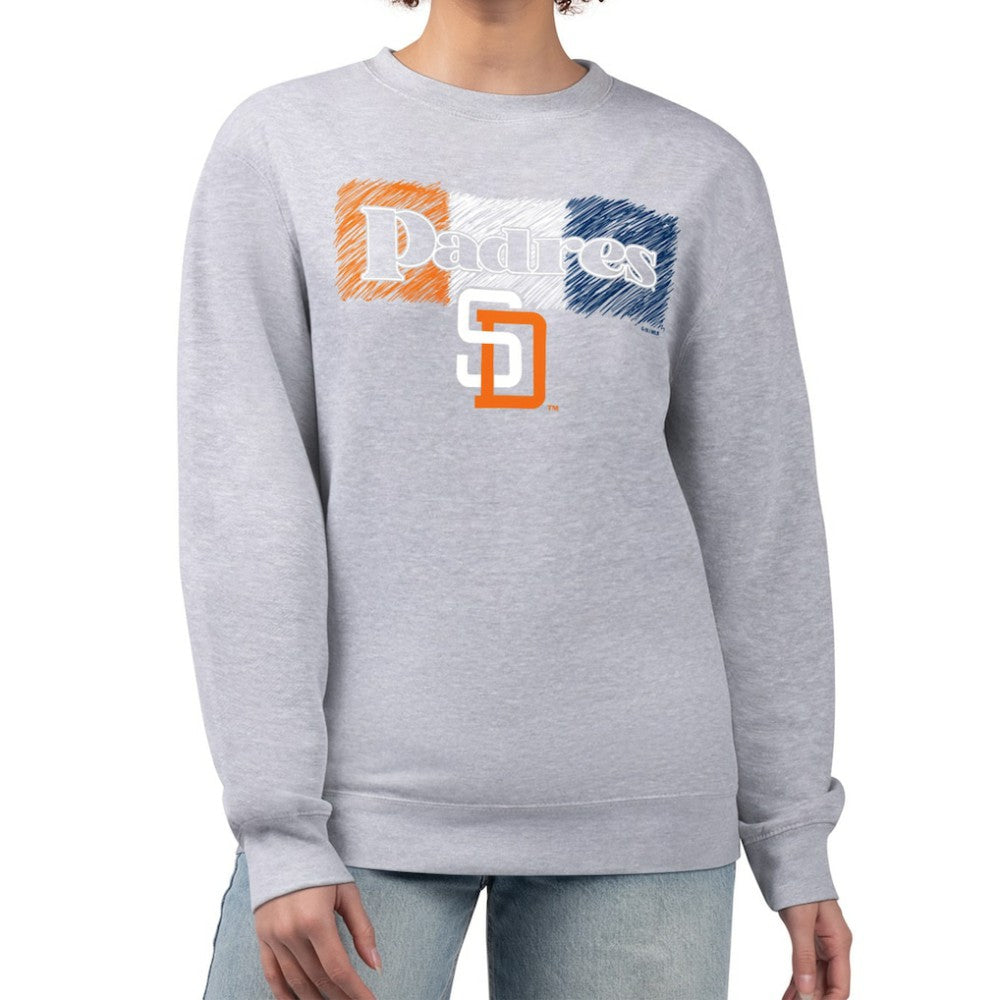 San Diego Padres Starter Women's Team Color Shading Fleece Pullover Sweatshirt - MLB