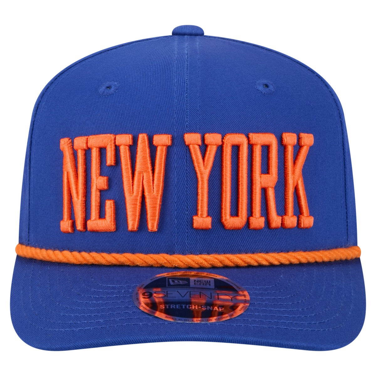 New York Knicks Wordmark Rope 9SEVENTY Adjustable Hat Blue - NBA