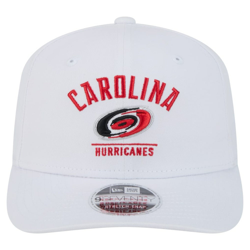 Carolina Hurricanes New Era Team Lockup Basic 9SEVENTY Adjustable Hat - White - NHL