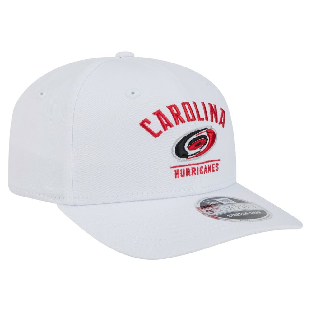 Carolina Hurricanes New Era Team Lockup Basic 9SEVENTY Adjustable Hat - White - NHL