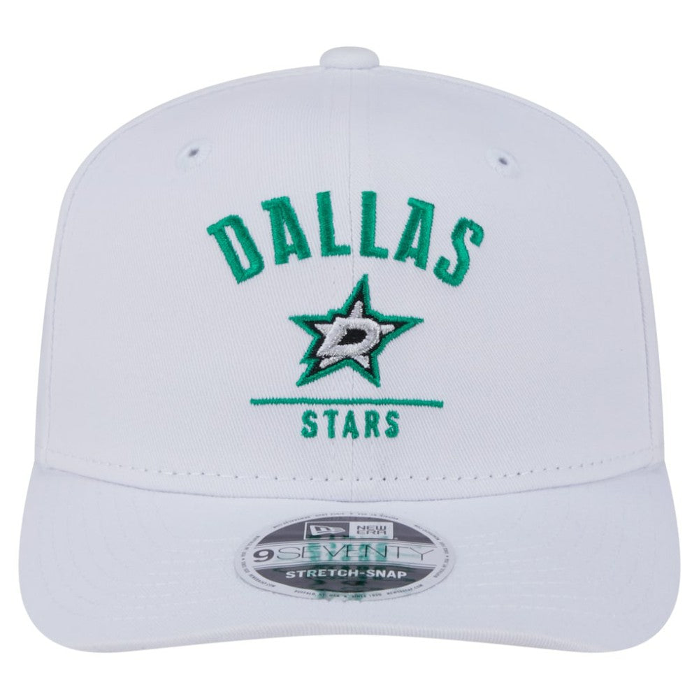 Dallas Stars New Era Team Lockup Basic 9SEVENTY Adjustable Hat - White - NHL