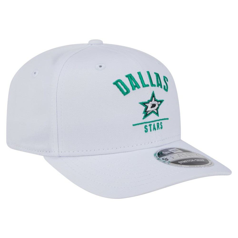Dallas Stars New Era Team Lockup Basic 9SEVENTY Adjustable Hat - White - NHL