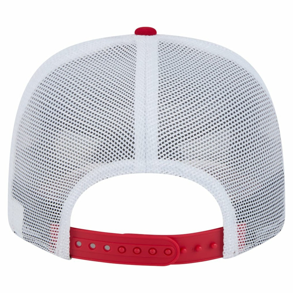 Carolina Hurricanes New Era Team Patch Basic 9SEVENTY Adjustable Trucker Hat - Red/White - NHL