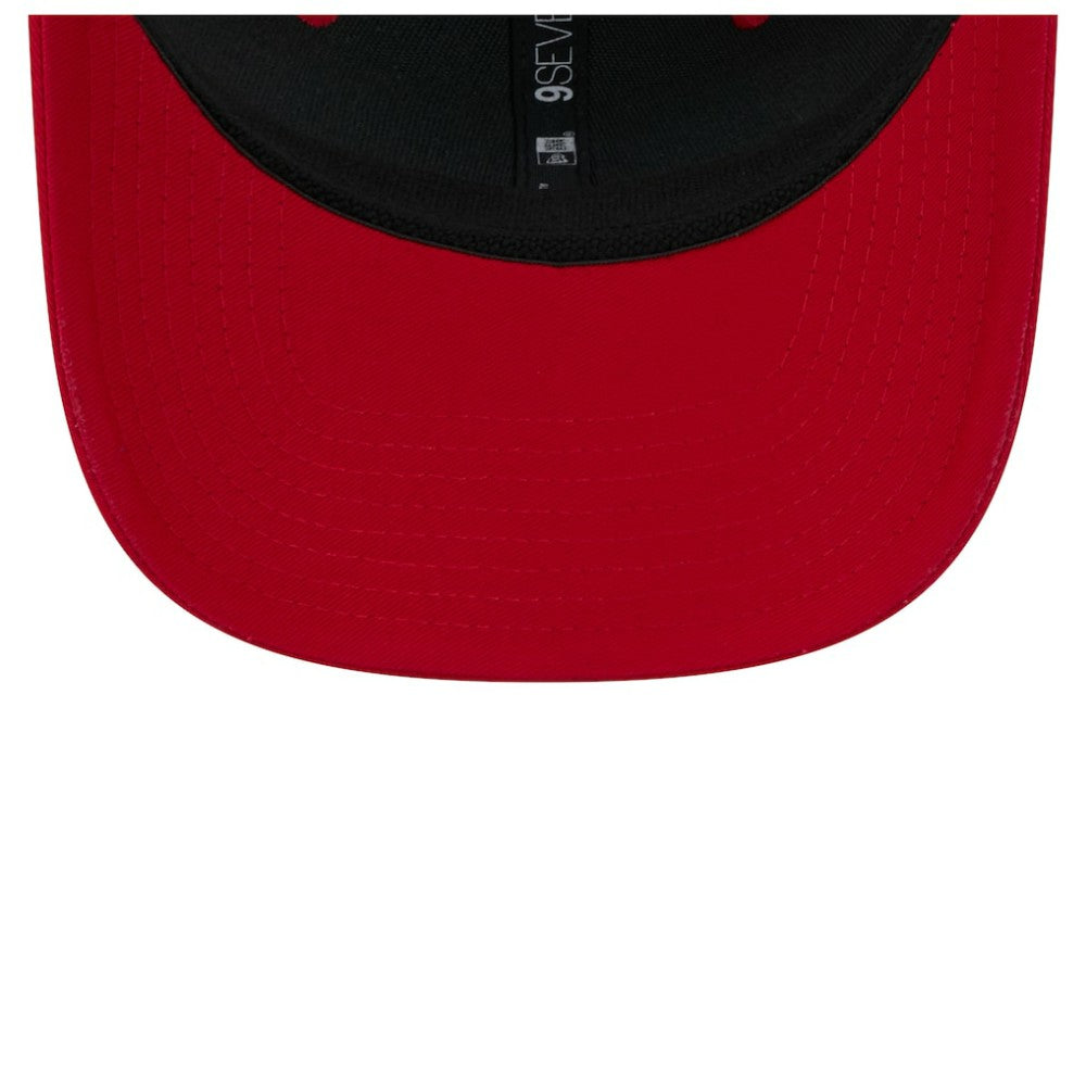 Carolina Hurricanes New Era Team Patch Basic 9SEVENTY Adjustable Trucker Hat - Red/White - NHL