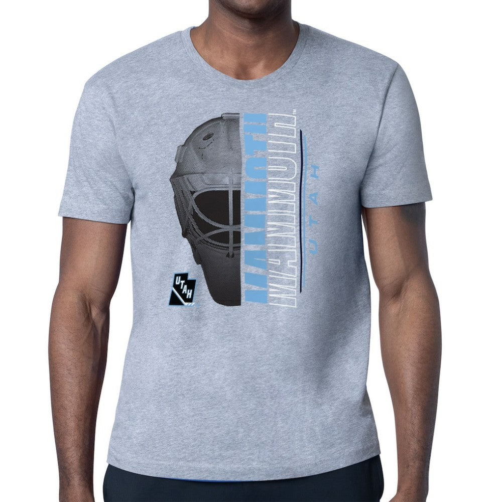 Utah Mammoth Starter Half Helmet T-Shirt - Gray - NHL