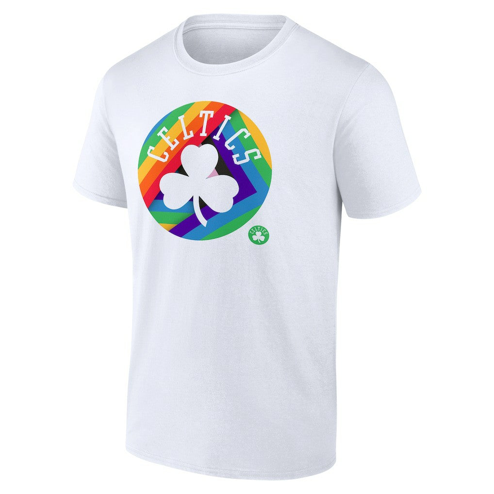 Boston Celtics Team Logo Pride T-Shirt White - NBA