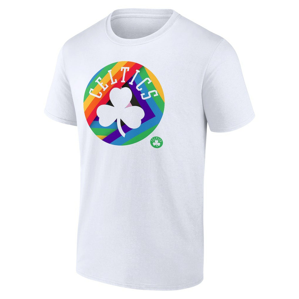 Boston Celtics Team Logo Pride T-Shirt White - NBA