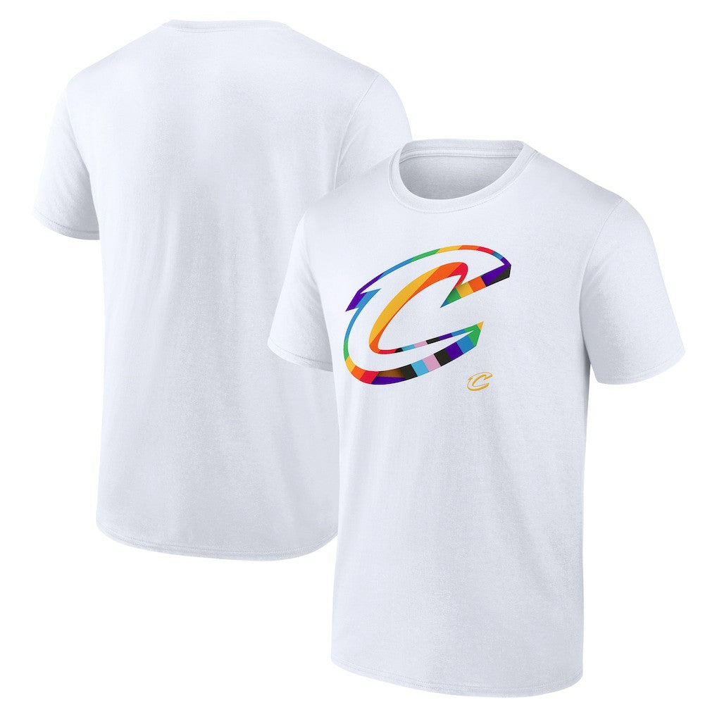 Cleveland Cavaliers Team Logo Pride T-Shirt White - NBA