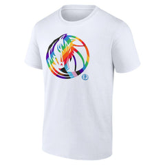 Dallas Mavericks Team Logo Pride T-Shirt White - NBA