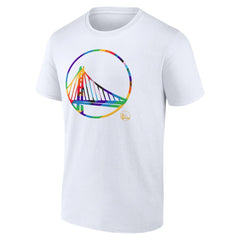 Golden State Warriors Team Logo Pride T-Shirt White - NBA