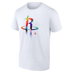 Houston Rockets Team Logo Pride T-Shirt White - NBA