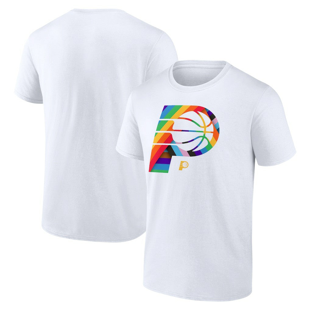 Indiana Pacers Team Logo Pride T-Shirt White - NBA