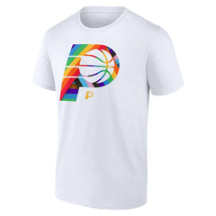 Indiana Pacers Team Logo Pride T-Shirt White - NBA