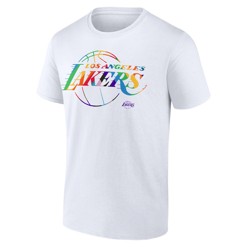Los Angeles Lakers Team Logo Pride T-Shirt White - NBA