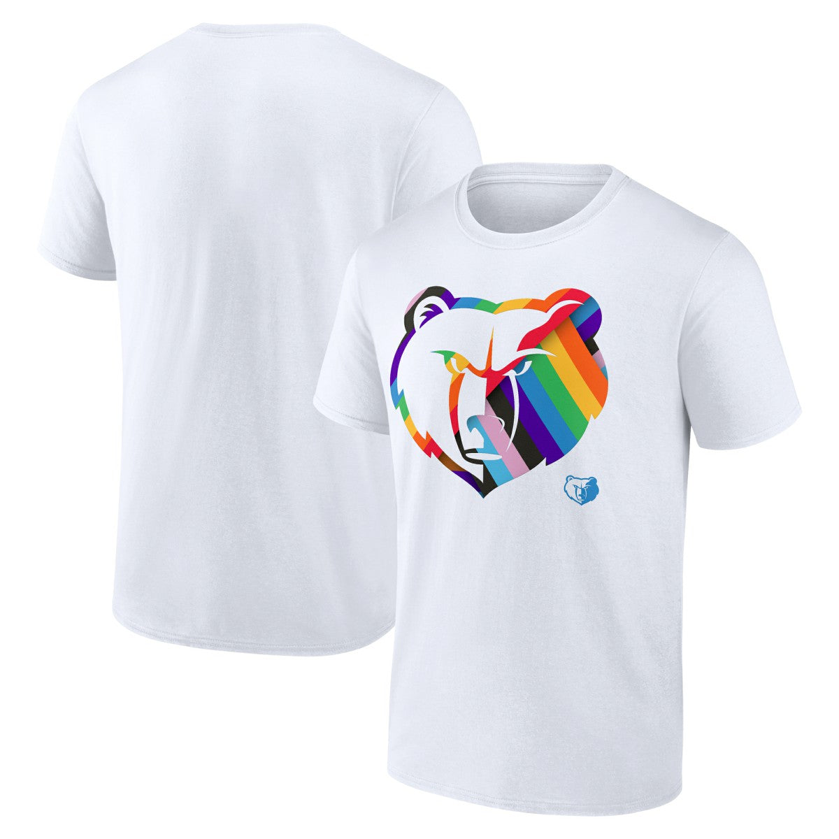 Memphis Grizzlies Team Logo Pride T-Shirt White - NBA