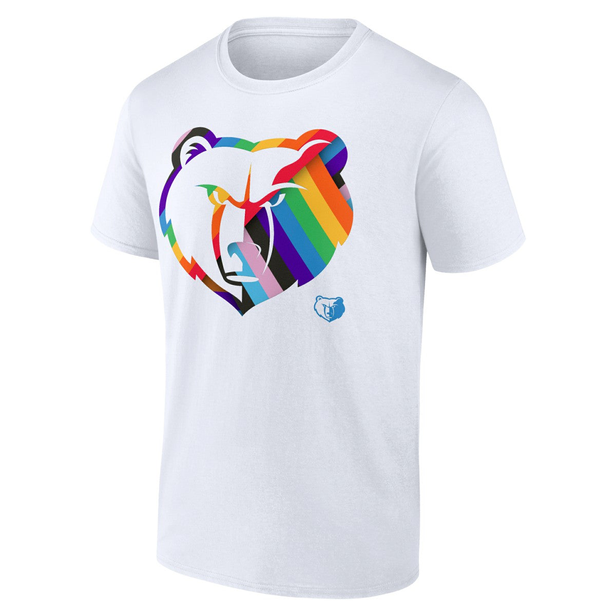Memphis Grizzlies Team Logo Pride T-Shirt White - NBA