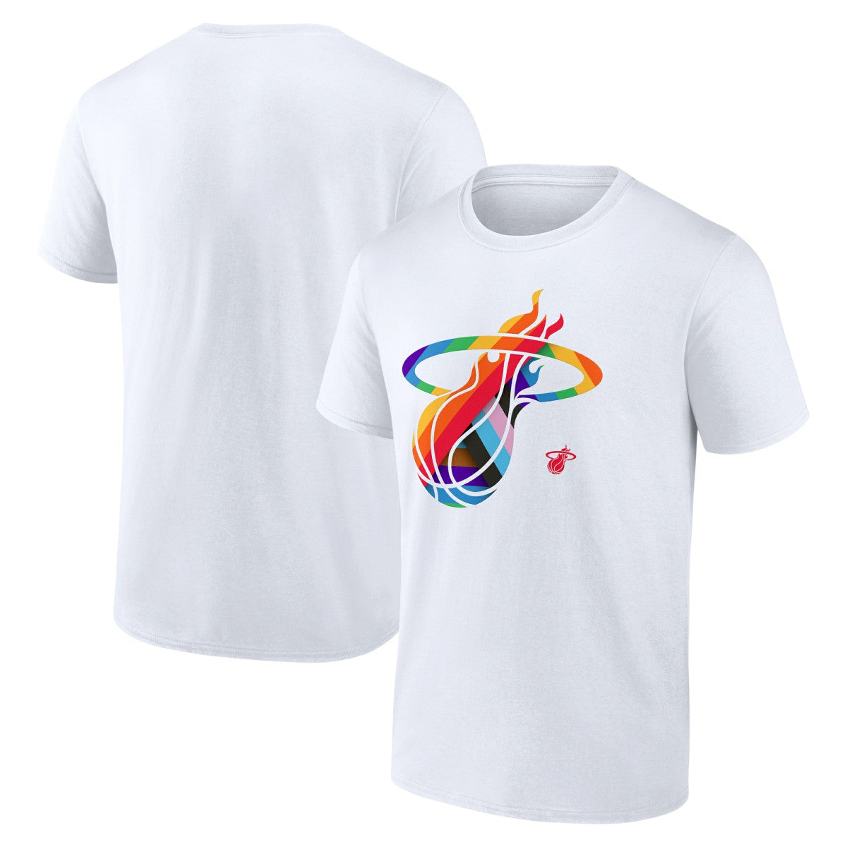 Miami Heat Team Logo Pride T-Shirt White - NBA