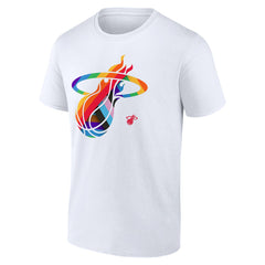 Miami Heat Team Logo Pride T-Shirt White - NBA