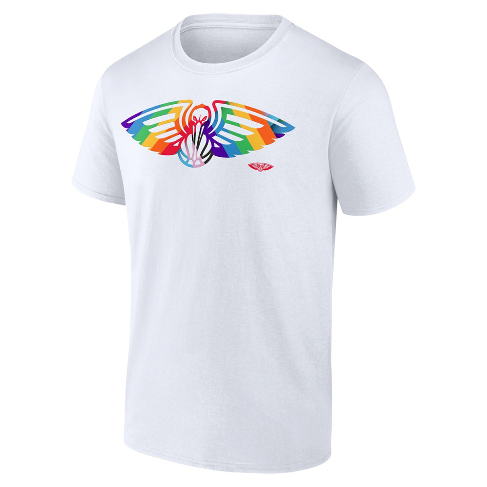 New Orleans Pelicans Team Logo Pride T-Shirt White - NBA