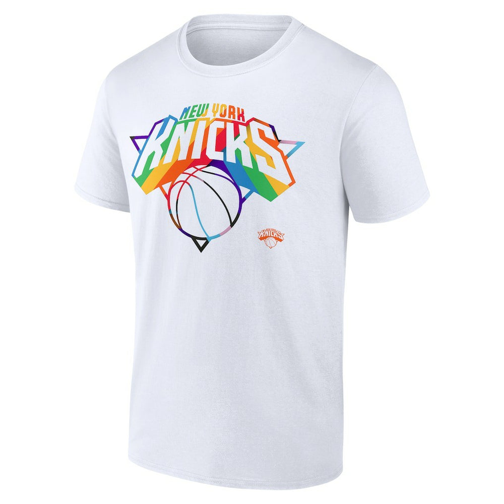 New York Knicks Team Logo Pride T-Shirt White - NBA