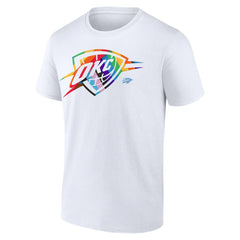 Oklahoma City Thunder Team Logo Pride T-Shirt White - NBA