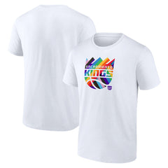 Sacramento Kings Team Logo Pride T-Shirt White - NBA
