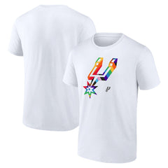 San Antonio Spurs Team Logo Pride T-Shirt White - NBA