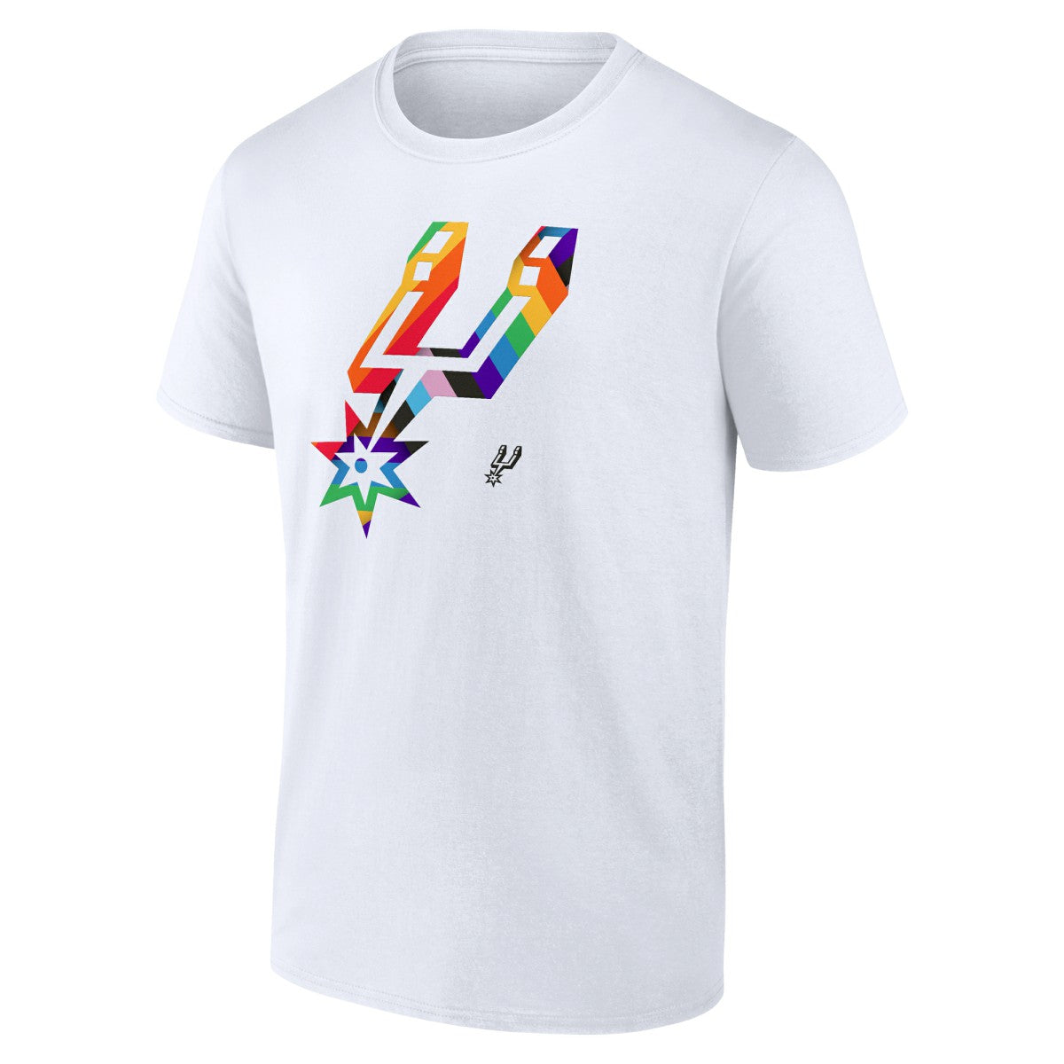 San Antonio Spurs Team Logo Pride T-Shirt White - NBA