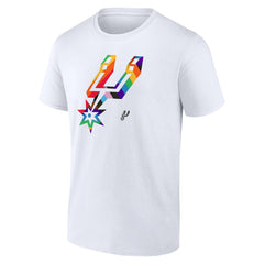 San Antonio Spurs Team Logo Pride T-Shirt White - NBA