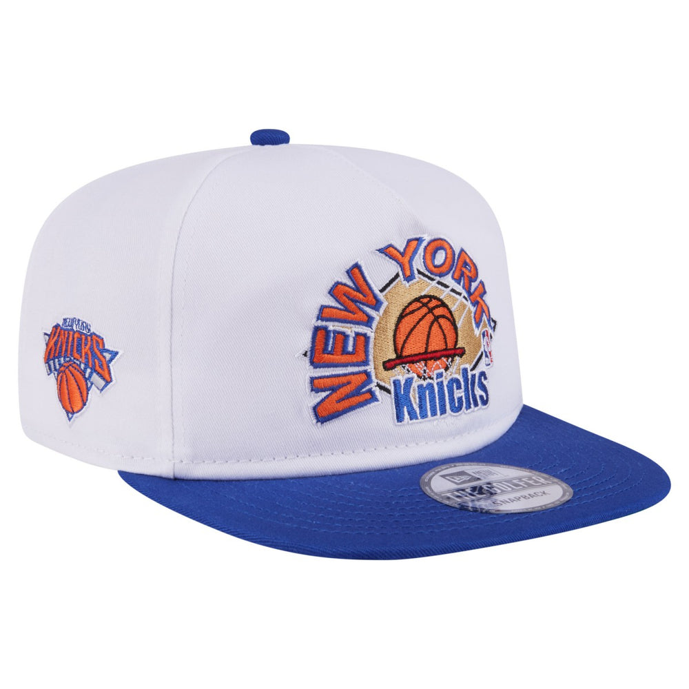 New York Knicks Hardwood Two-Tone Golfer Adjustable Hat White/Blue - NBA