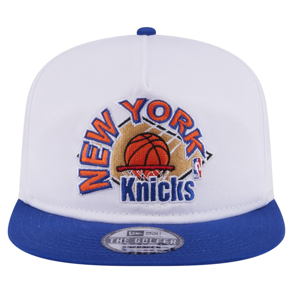 New York Knicks Hardwood Two-Tone Golfer Adjustable Hat White/Blue - NBA
