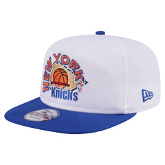 New York Knicks Hardwood Two-Tone Golfer Adjustable Hat White/Blue - NBA