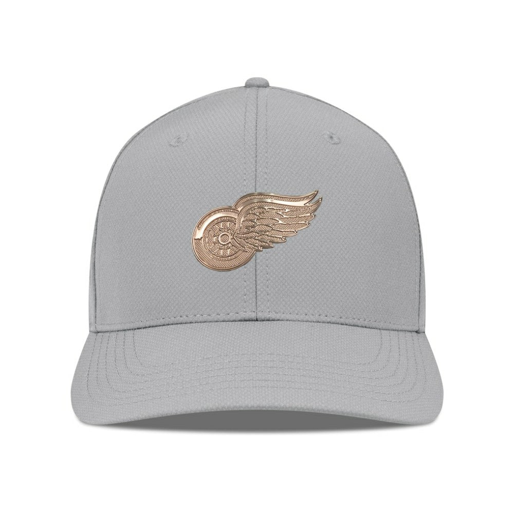 Detroit Red Wings Levelwear Rise Copper Insignia Flex Hat - Gray - NHL