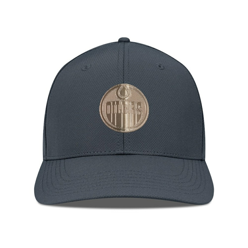 Edmonton Oilers Levelwear Rise Copper Insignia Flex Hat - Charcoal - NHL