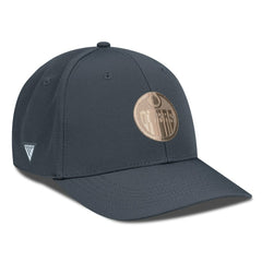 Edmonton Oilers Levelwear Rise Copper Insignia Flex Hat - Charcoal - NHL