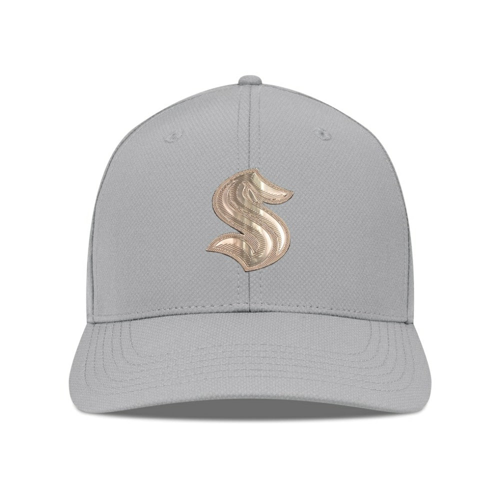 Seattle Kraken Levelwear Rise Copper Insignia Flex Hat - Gray - NHL