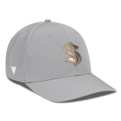 Seattle Kraken Levelwear Rise Copper Insignia Flex Hat - Gray - NHL