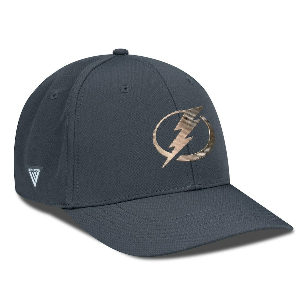 Tampa Bay Lightning Levelwear Rise Copper Insignia Flex Hat - Charcoal - NHL