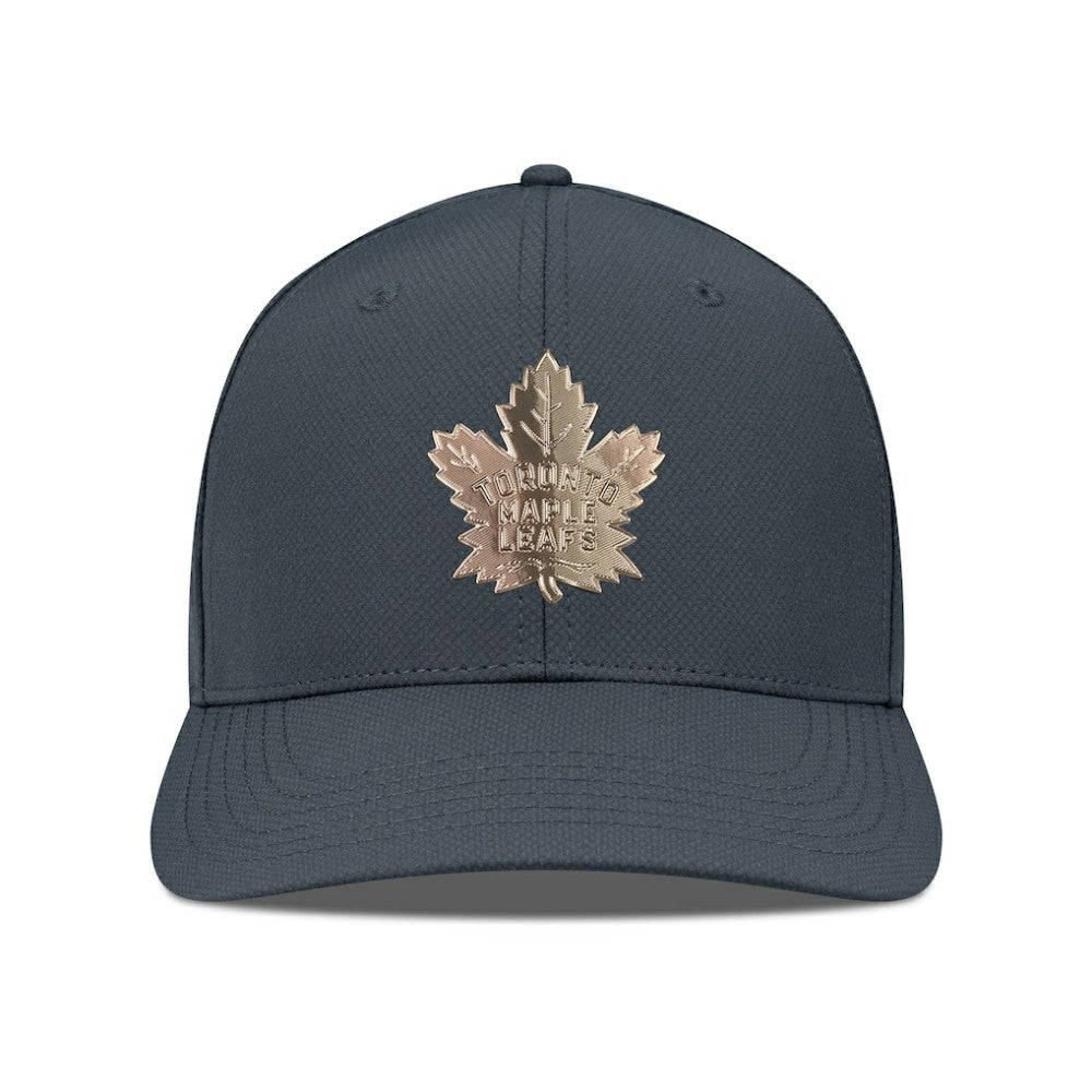 Toronto Maple Leafs Levelwear Rise Copper Insignia Flex Hat - Charcoal - NHL