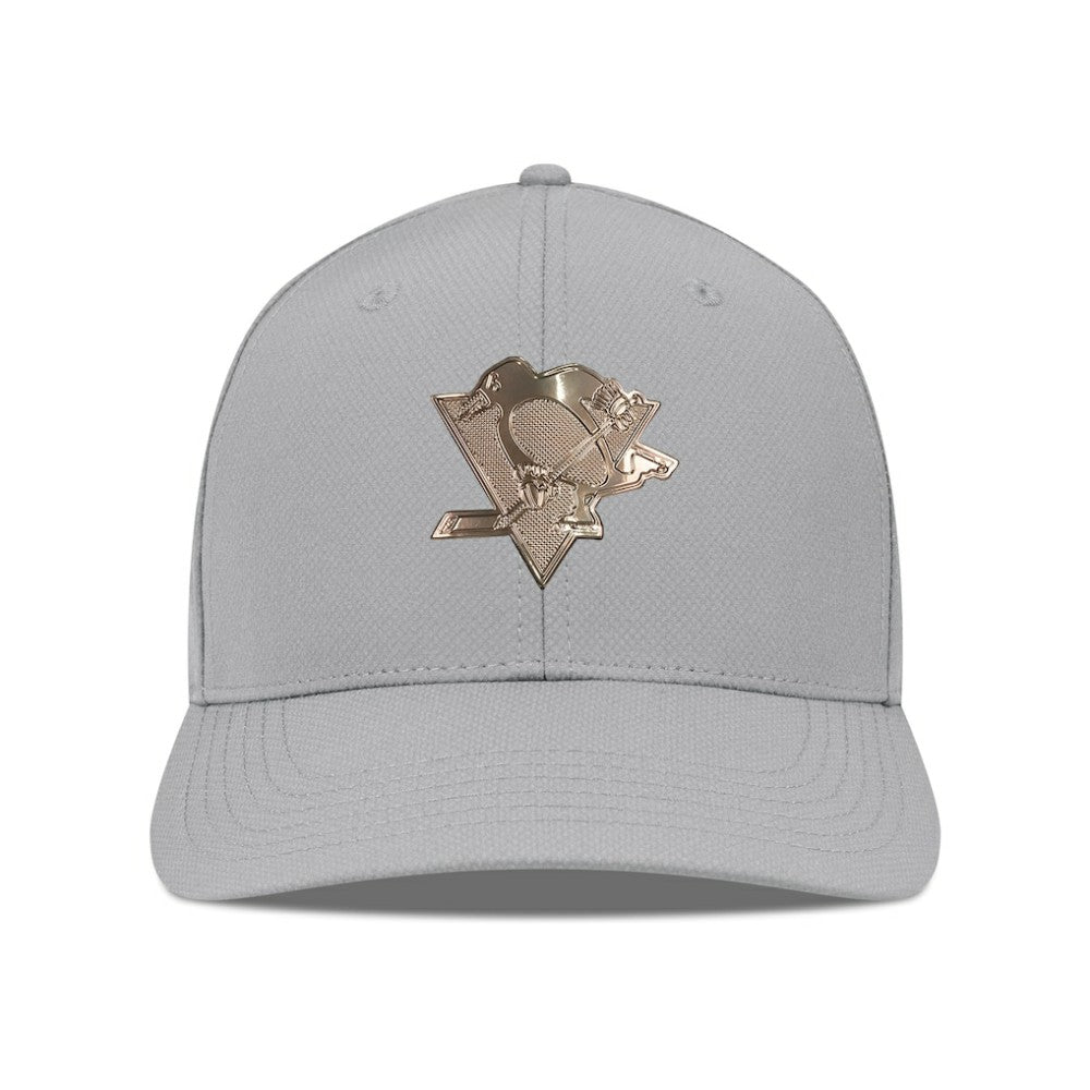 Pittsburgh Penguins Levelwear Rise Copper Insignia Flex Hat - Gray - NHL