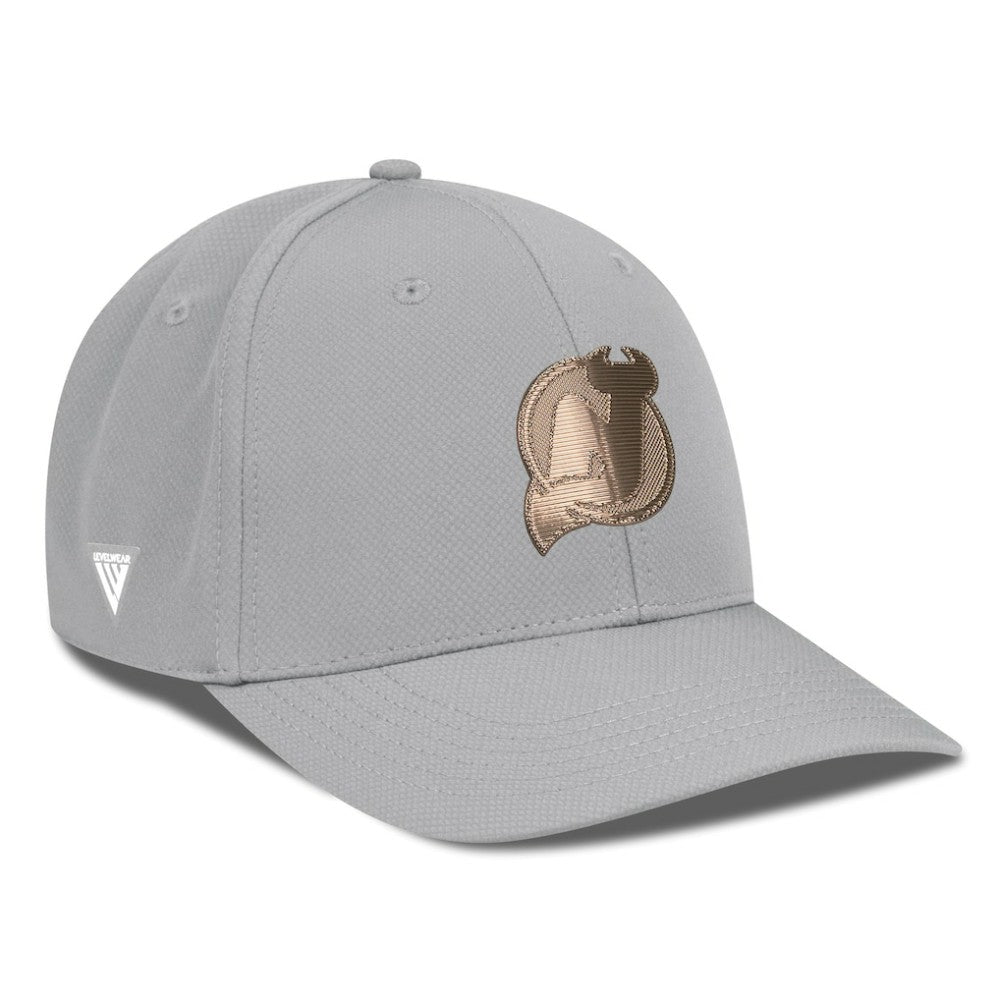 New Jersey Devils Levelwear Rise Copper Insignia Flex Hat - Gray - NHL