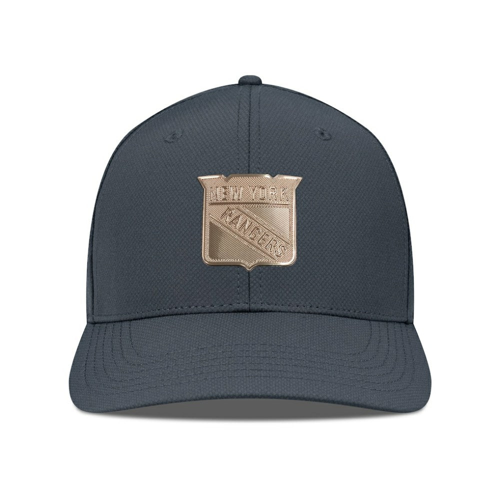 New York Rangers Levelwear Rise Copper Insignia Flex Hat - Charcoal - NHL