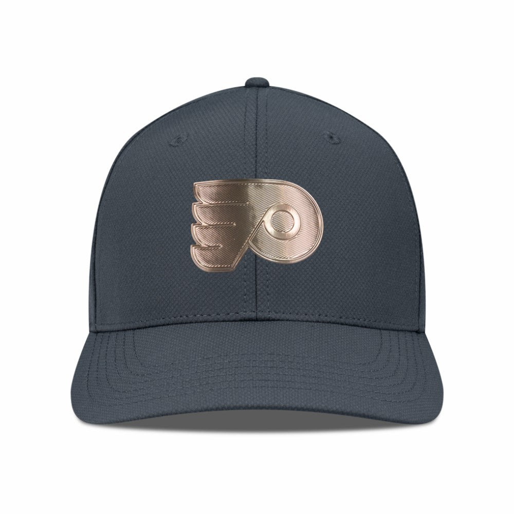 Philadelphia Flyers Levelwear Rise Copper Insignia Flex Hat - Charcoal - NHL