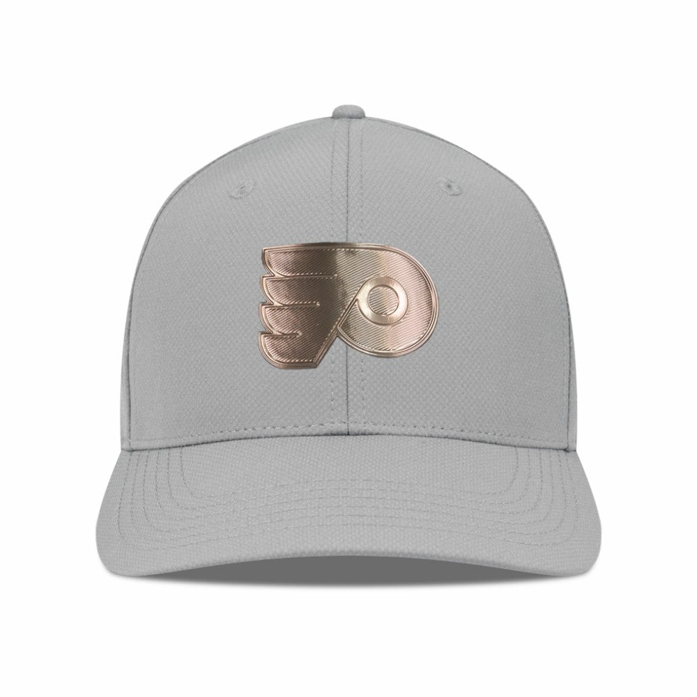 Philadelphia Flyers Levelwear Rise Copper Insignia Flex Hat - Gray - NHL