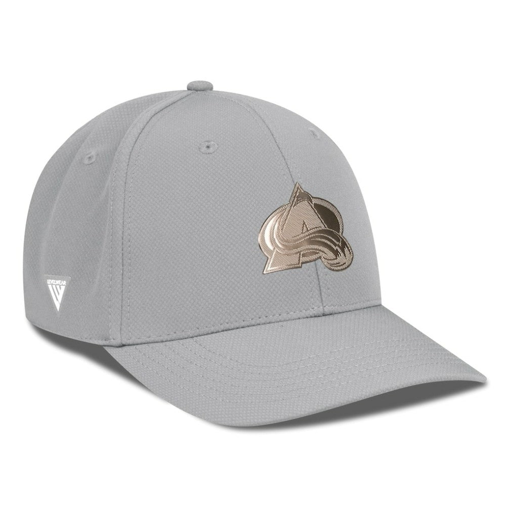 Colorado Avalanche Levelwear Rise Copper Insignia Flex Hat - Gray - NHL