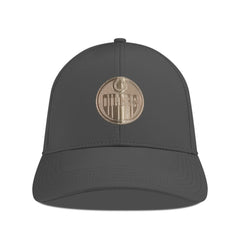 Edmonton Oilers Levelwear Ascend Copper Insignia Vented Adjustable Hat - Charcoal - NHL