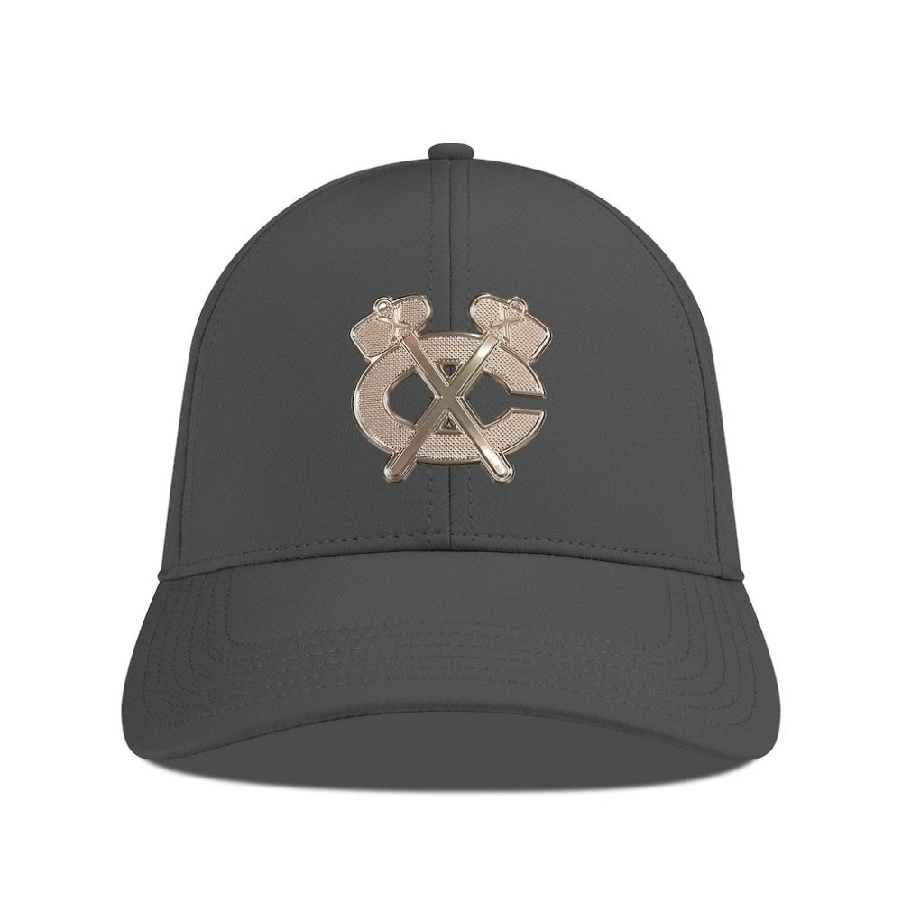 Chicago Blackhawks Levelwear Ascend Copper Insignia Vented Adjustable Hat - Charcoal - NHL