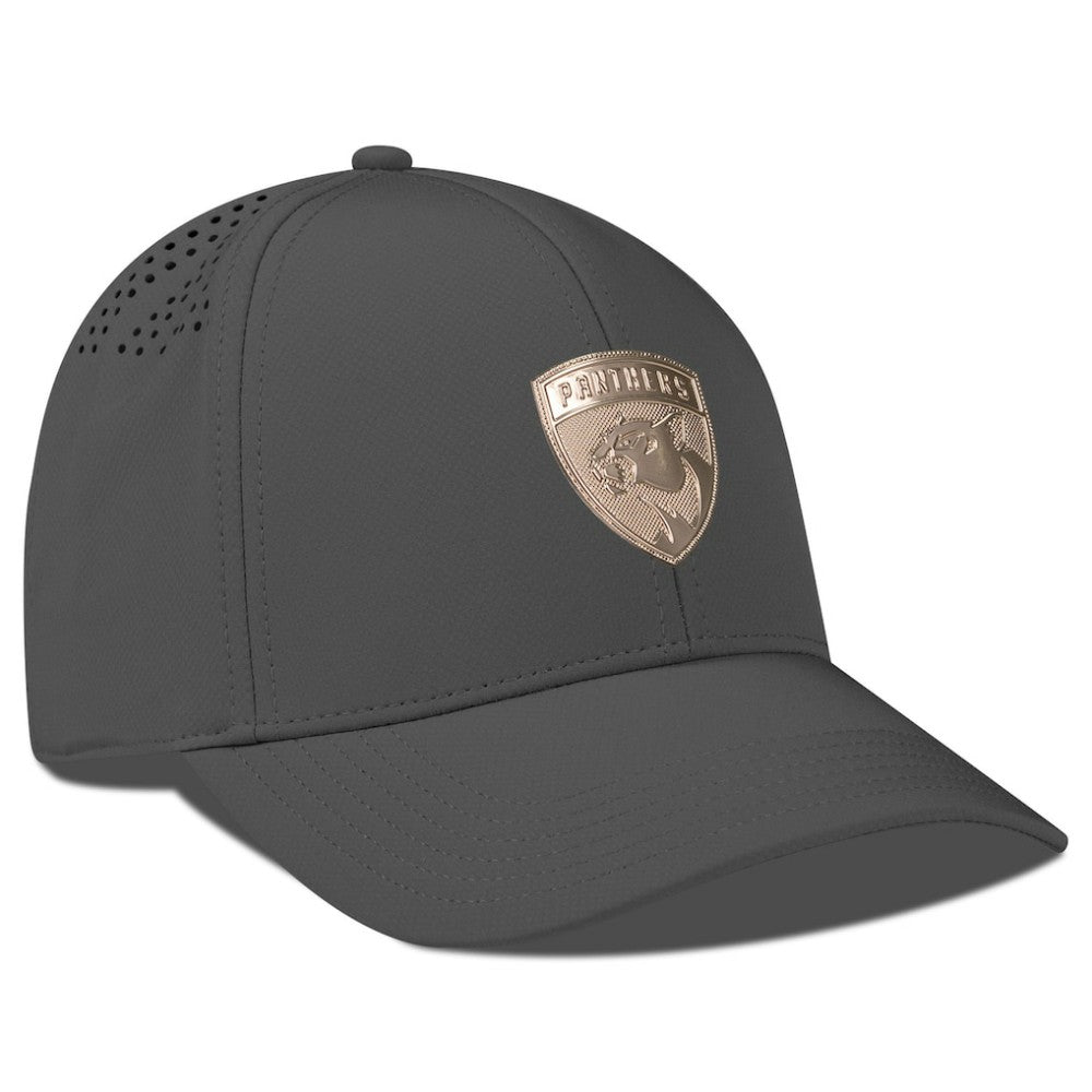 Florida Panthers Levelwear Ascend Copper Insignia Vented Adjustable Hat - Charcoal - NHL