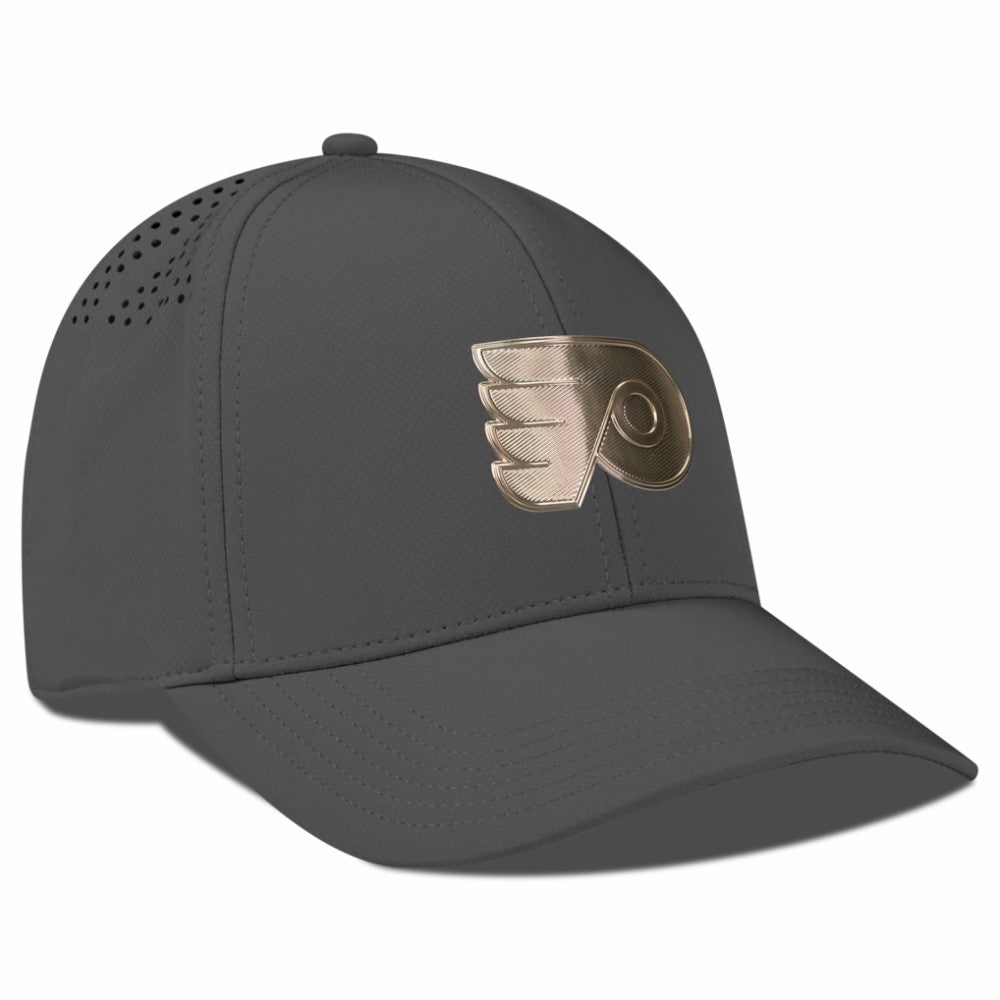 Philadelphia Flyers Levelwear Ascend Copper Insignia Vented Adjustable Hat - Charcoal - NHL